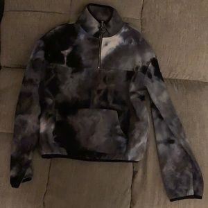 Fuzzy zip Sweatshirt